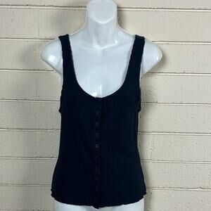 Cotton On Body Blue Super Soft Button Tank size L NWT